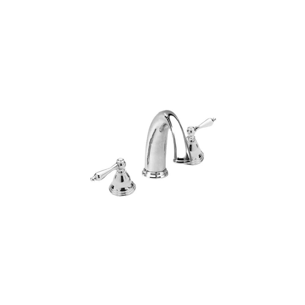 Seaport Double Handle Deck Mounted Roman Tub Filler with Metal Lever Handles