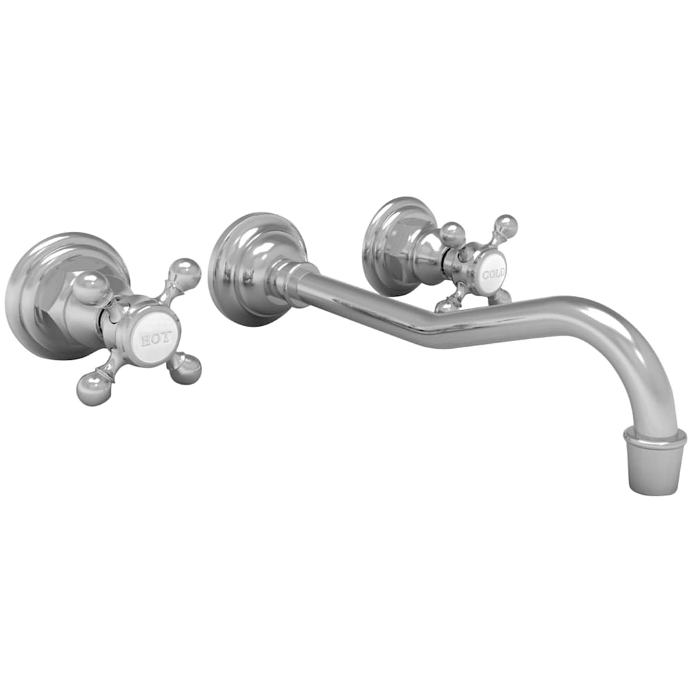 Chesterfield 1.2 GPM Wall Mounted Widespread Bathroom Faucet
