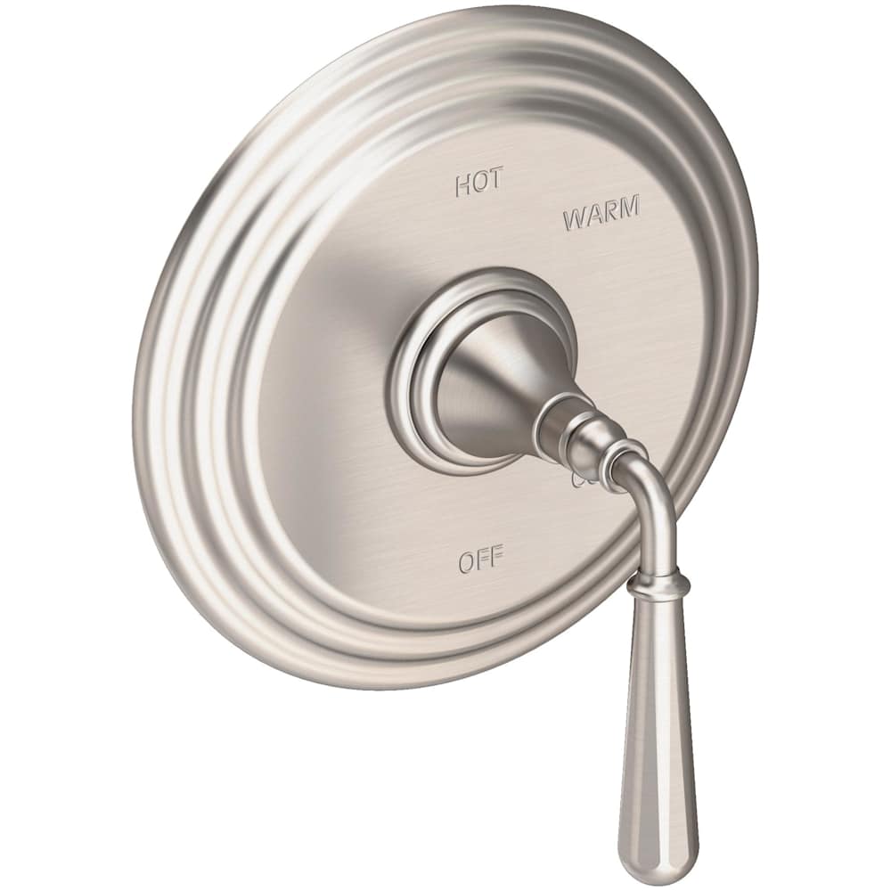 Bevelle Collection Single Handle Round Pressure Balanced Shower Trim Plate Only with Metal Lever Handle