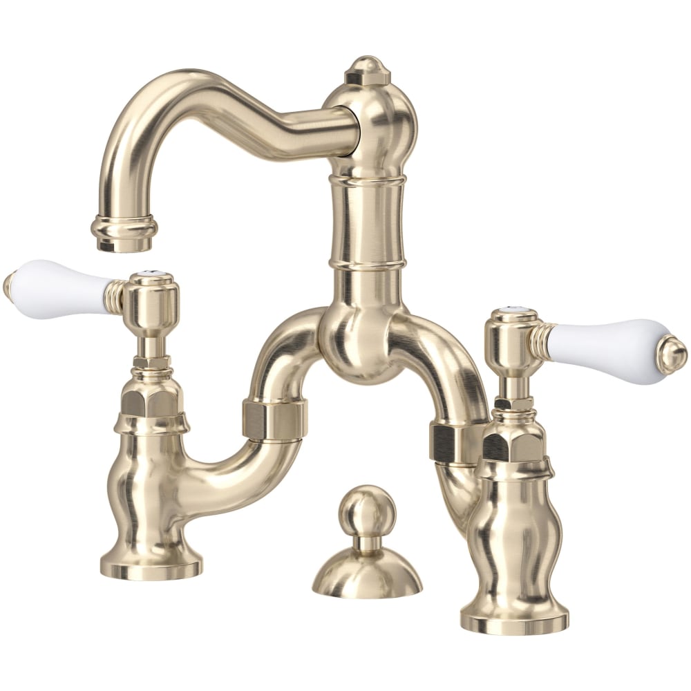 Acqui 1.2 GPM Widespread Bridge Bathroom Faucet with Pop-Up Drain Assembly