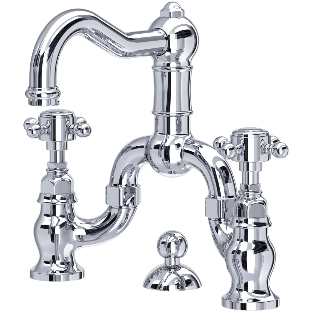 Acqui 1.2 GPM Widespread Bridge Bathroom Faucet with Pop-Up Drain Assembly