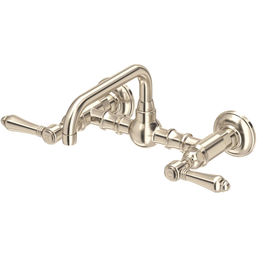 Acqui 1.2 GPM Wall Mounted Widespread Bridge Bathroom Faucet