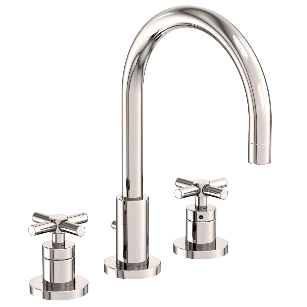 East Linear 1.2 GPM Widespread Bathroom Faucet with Pop-Up Drain Assembly