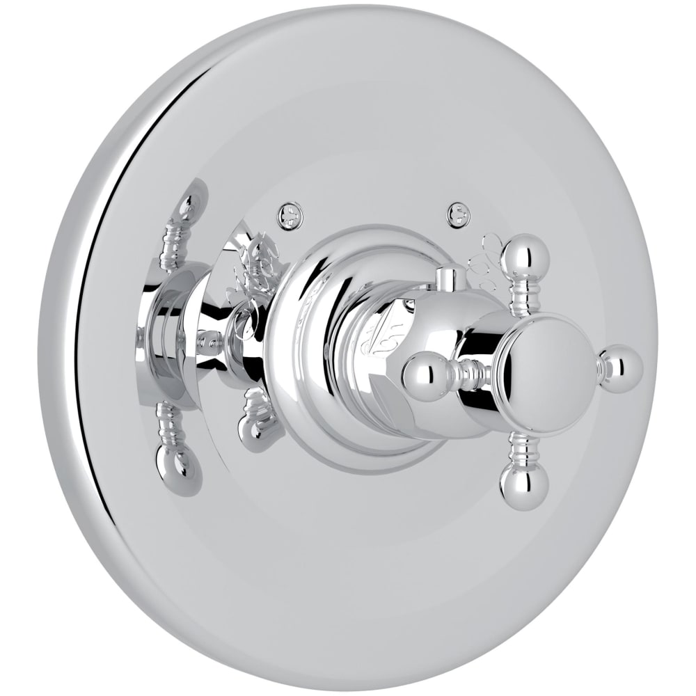 Acqui Thermostatic Valve Trim Only with Single Cross Handle - Less Rough In