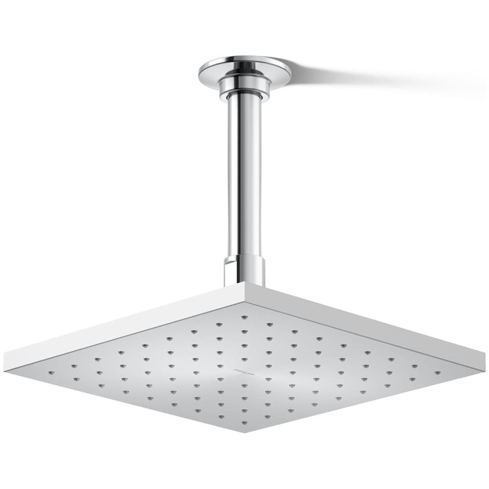 Contemporary Square 8" Single Function 2.5 GPM Rainhead with MasterClean Sprayface and Katalyst Air-Induction Technology