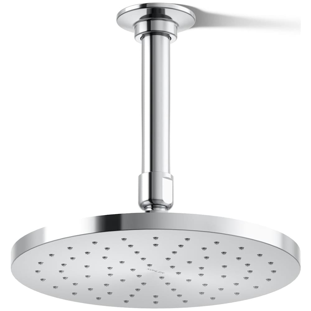 Contemporary Round 8" Single Function 2.5 GPM Rainhead with MasterClean Sprayface and Katalyst Air-Induction Technology