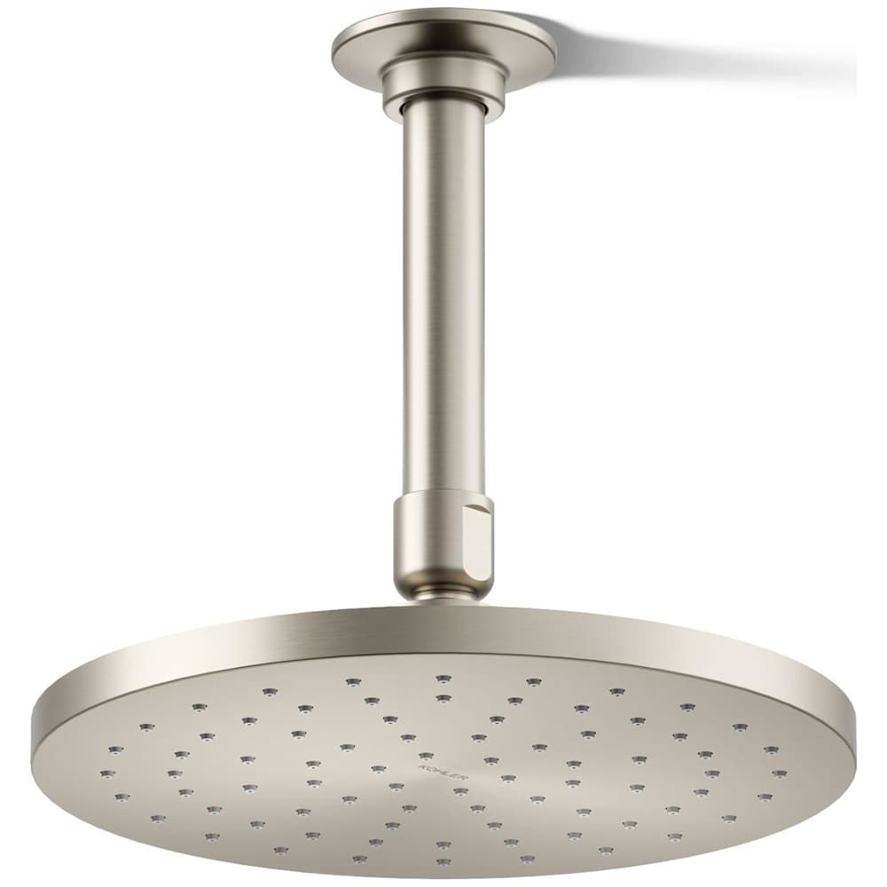 Contemporary Round 8" Single Function 2.5 GPM Rainhead with MasterClean Sprayface and Katalyst Air-Induction Technology