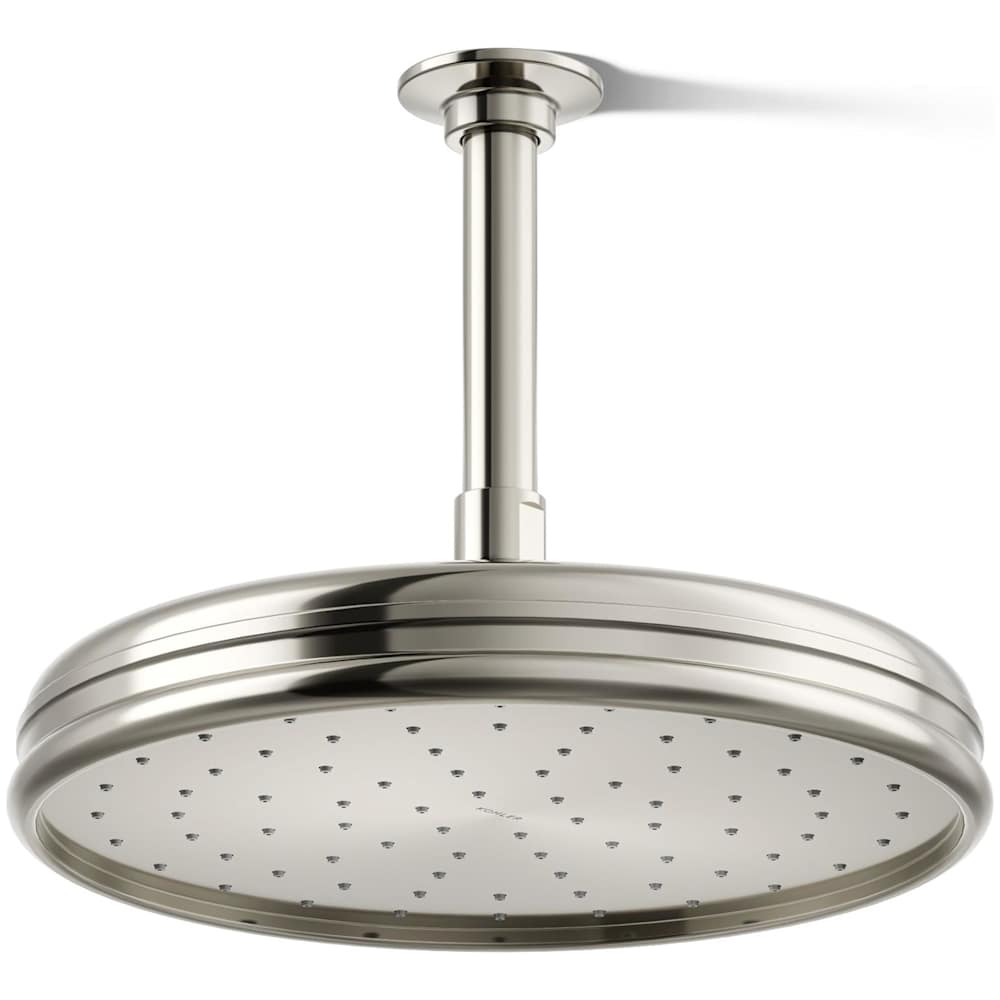 Traditional Round 10" Single Function 2.5 GPM Rainhead with MasterClean Sprayface and Katalyst Air-Induction Technology