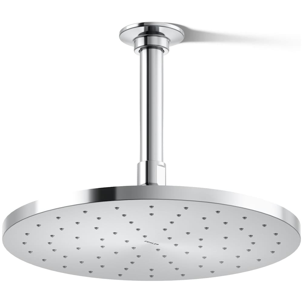 Contemporary Round 10" Single Function 2.5 GPM Rainhead with MasterClean Sprayface and Katalyst Air-Induction Technology