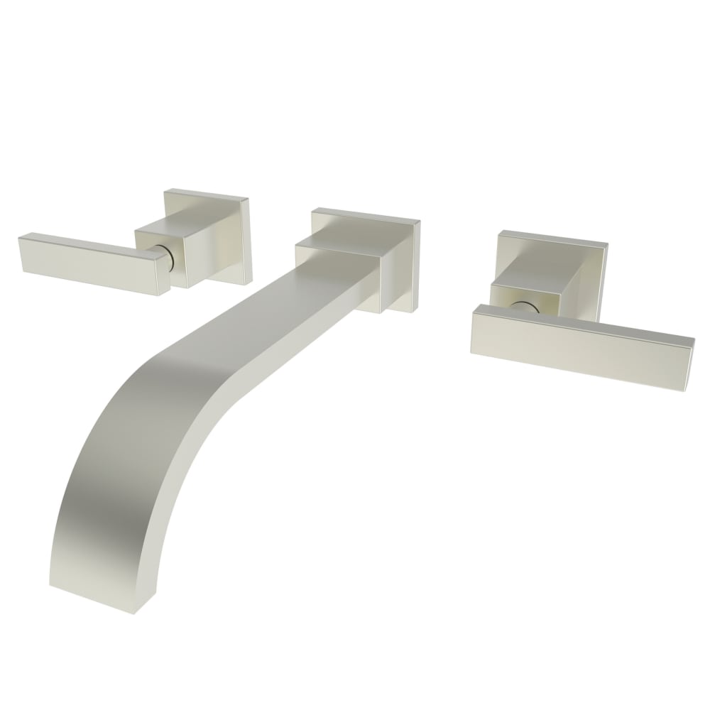 Secant 1.2 GPM Wall Mounted Widespread Bathroom Faucet