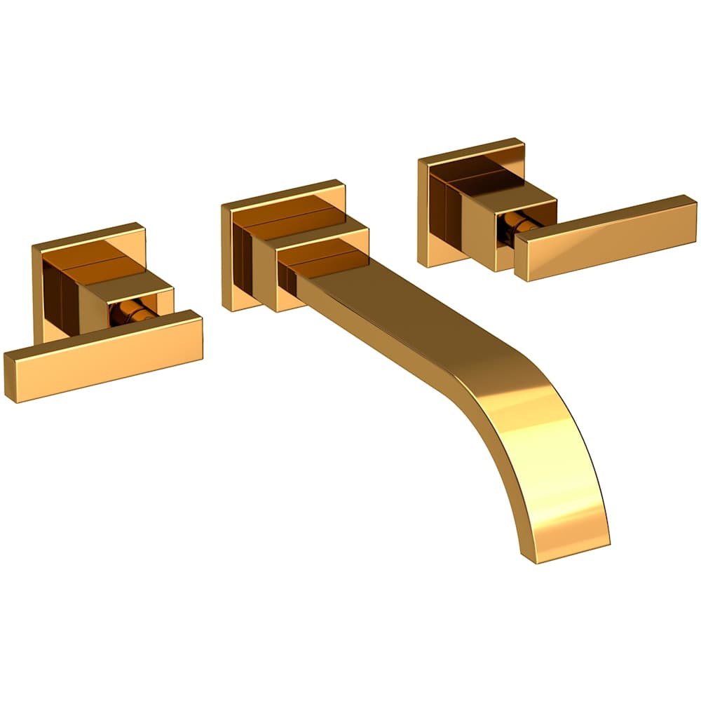 Secant 1.2 GPM Wall Mounted Widespread Bathroom Faucet