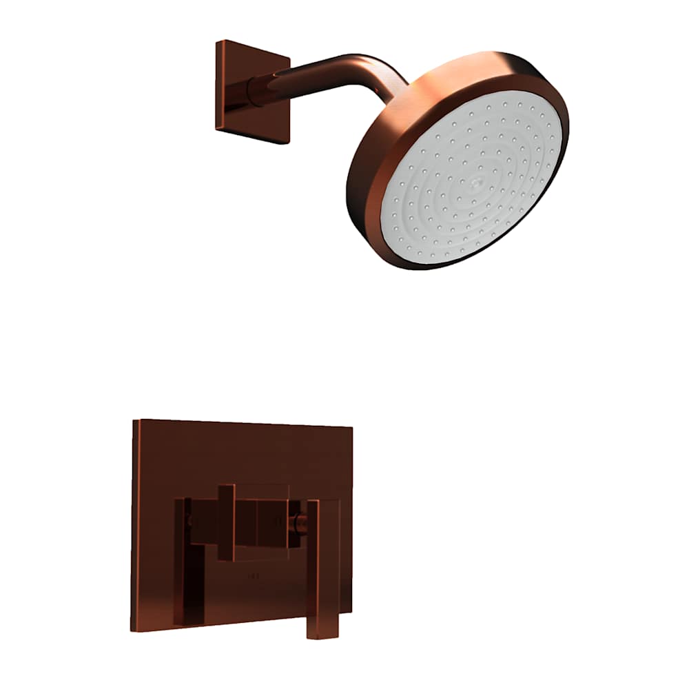 Shower Trim Package with Single Function Shower Head from the Secant Collection