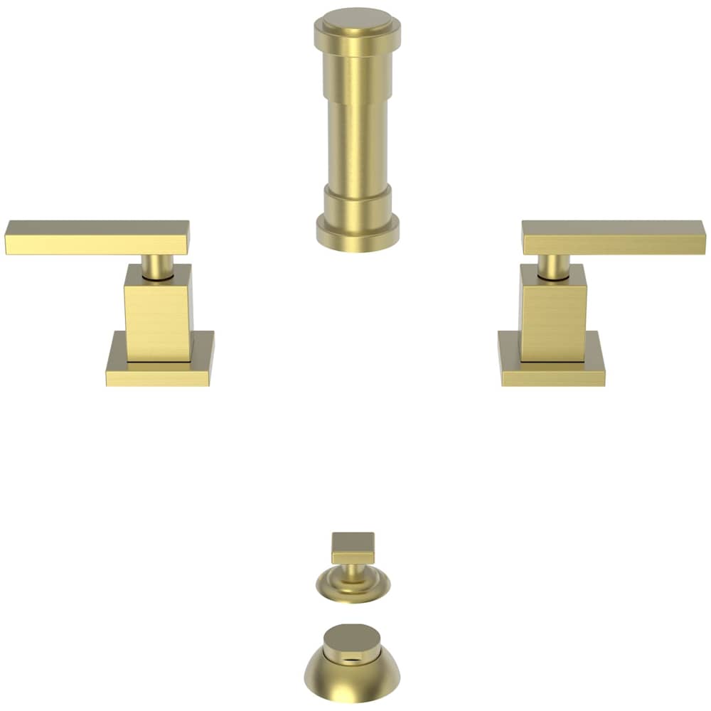Secant Double Handle Widespread Bidet Faucet with Vacuum Breaker and Metal Lever Handles
