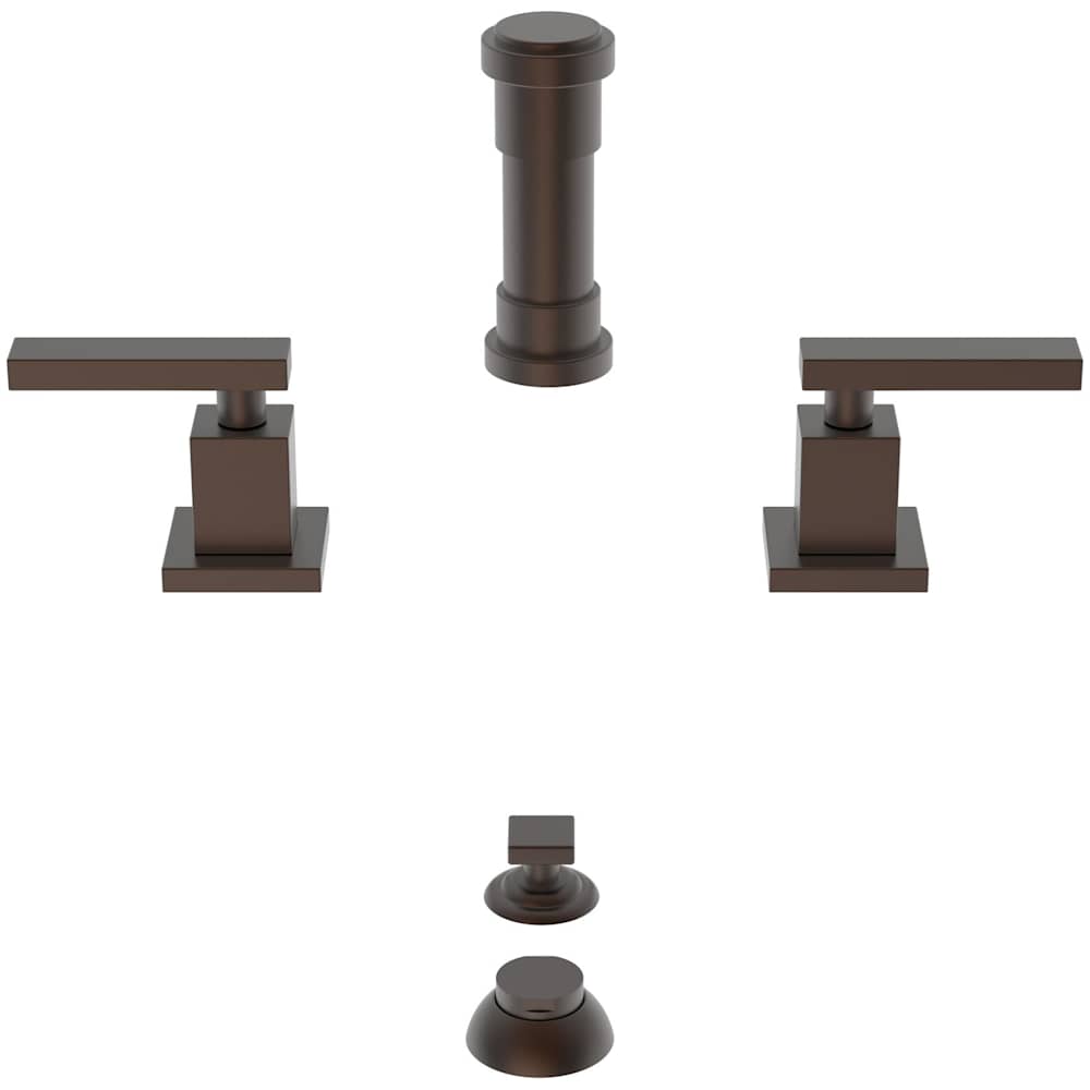 Secant Double Handle Widespread Bidet Faucet with Vacuum Breaker and Metal Lever Handles