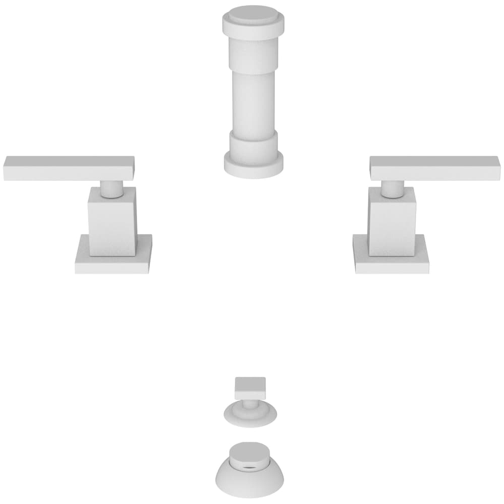 Secant Double Handle Widespread Bidet Faucet with Vacuum Breaker and Metal Lever Handles