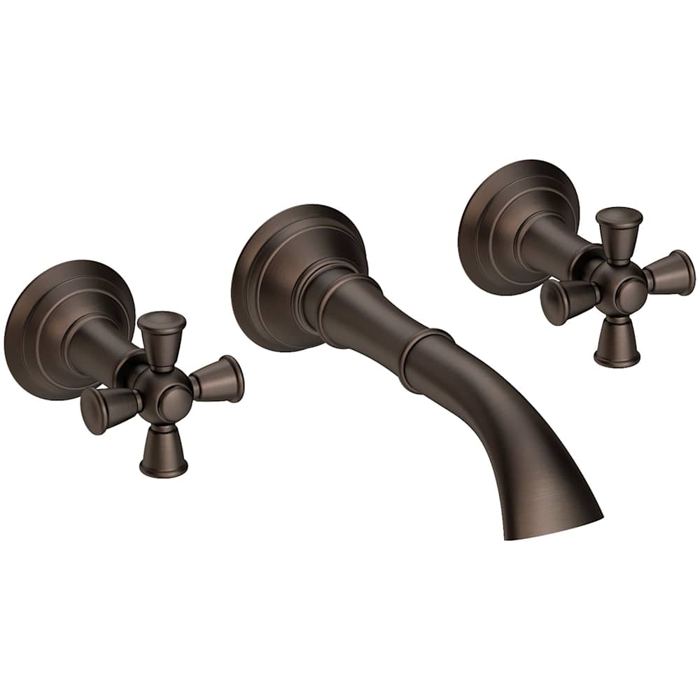 Aylesbury 1.2 GPM Wall Mounted Widespread Bathroom Faucet