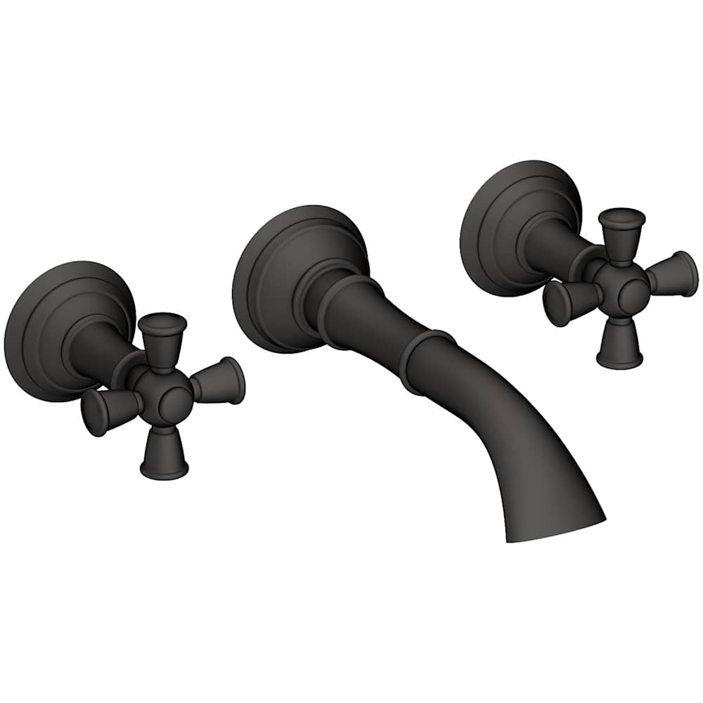 Aylesbury 1.2 GPM Wall Mounted Widespread Bathroom Faucet