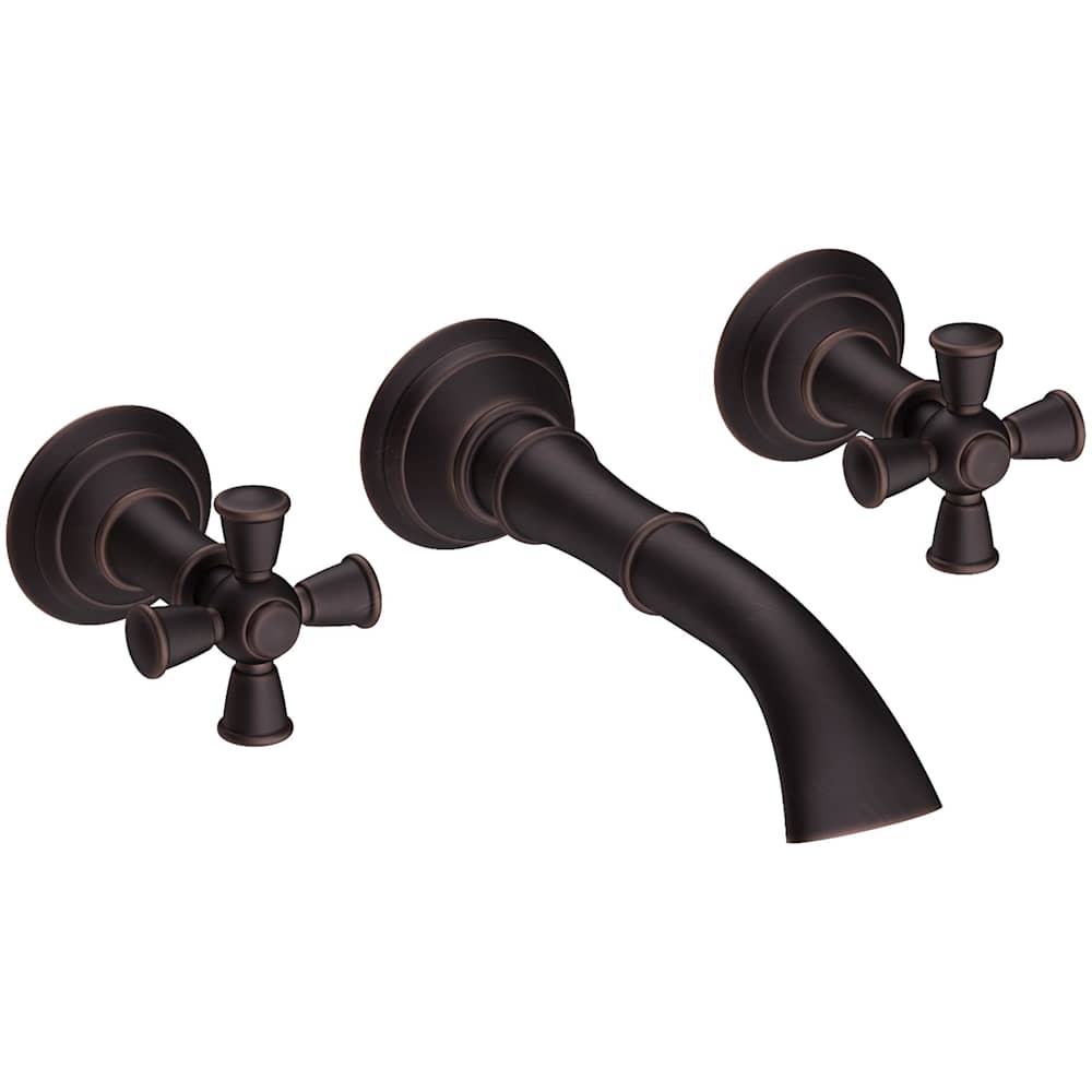 Aylesbury 1.2 GPM Wall Mounted Widespread Bathroom Faucet