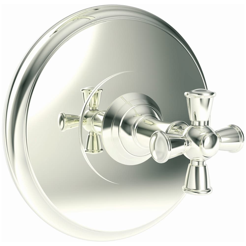 Aylesbury Single Handle Shower Valve Trim with Shower Head and Metal Cross Handle - Less Rough-In Valve