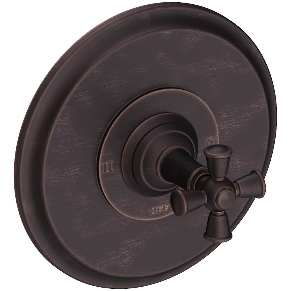 Single Handle Shower Valve Trim with Metal Cross Handle Less Shower Head for the Aylesbury and Jacobean Collections