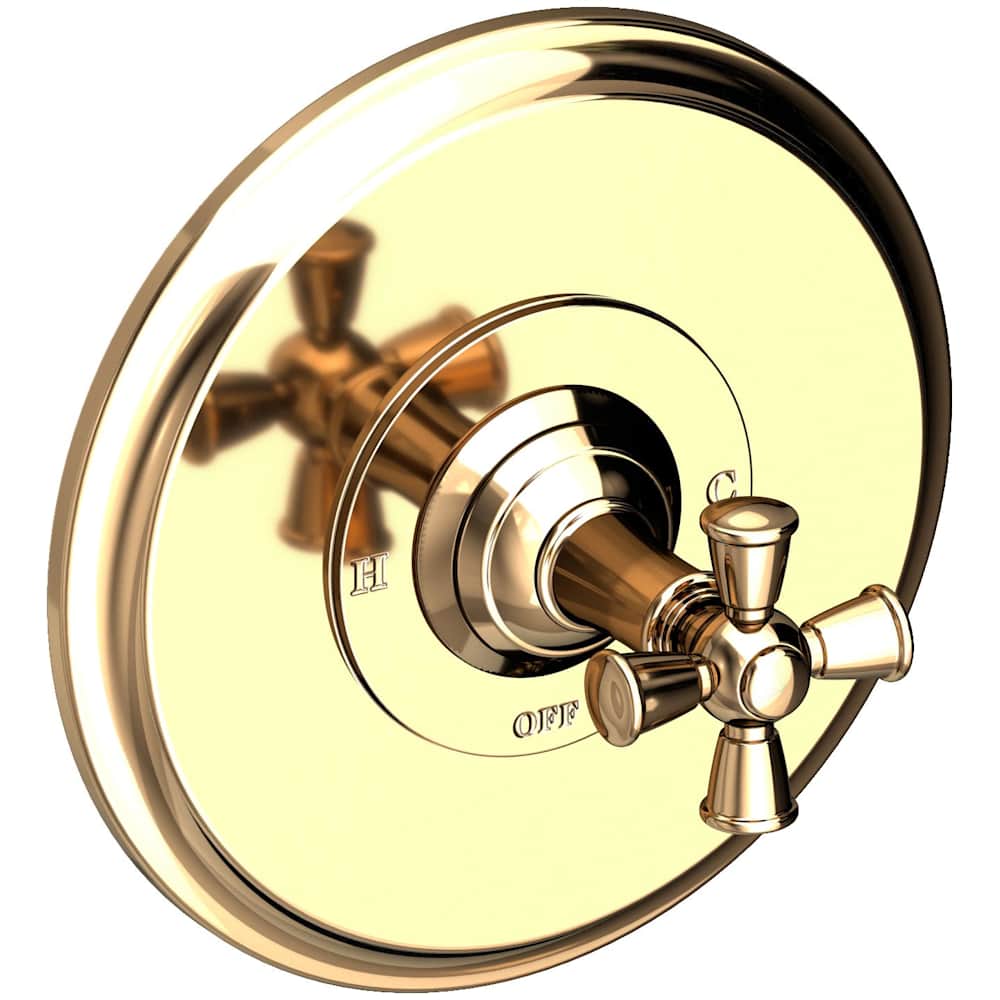 Single Handle Shower Valve Trim with Metal Cross Handle Less Shower Head for the Aylesbury and Jacobean Collections