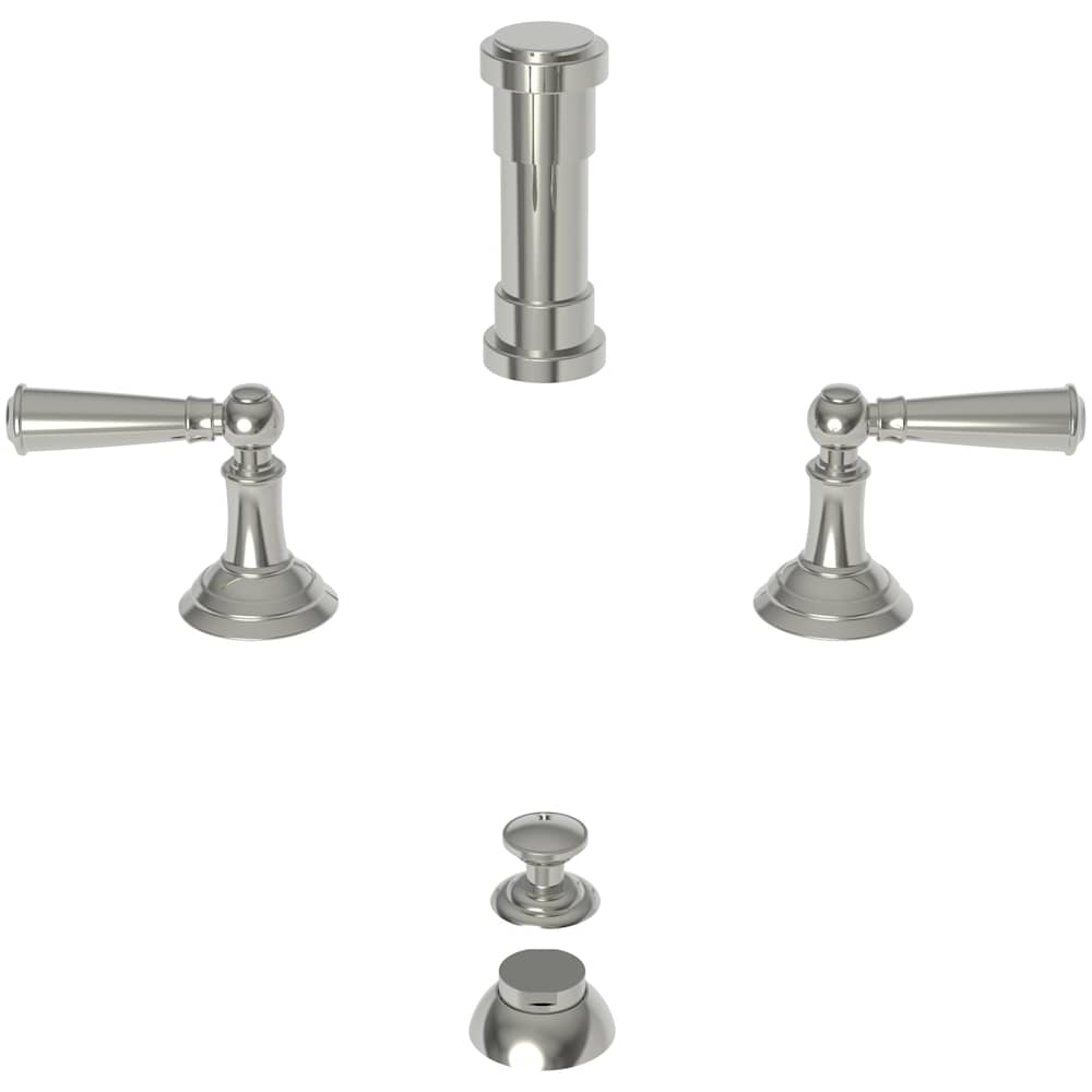Double Handle Widespread Bidet Faucet with Vacuum Breaker and Metal Lever Handles from the Aylesbury and Jacobean Collections