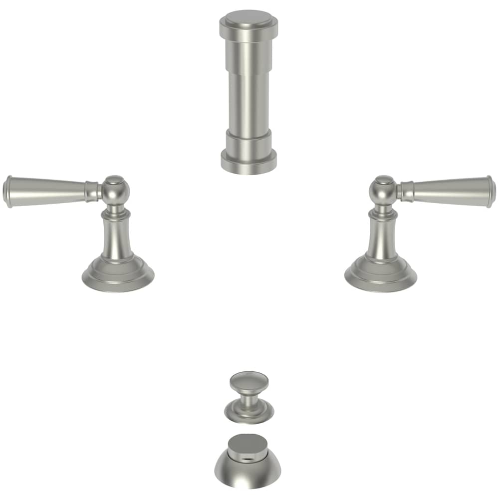 Double Handle Widespread Bidet Faucet with Vacuum Breaker and Metal Lever Handles from the Aylesbury and Jacobean Collections