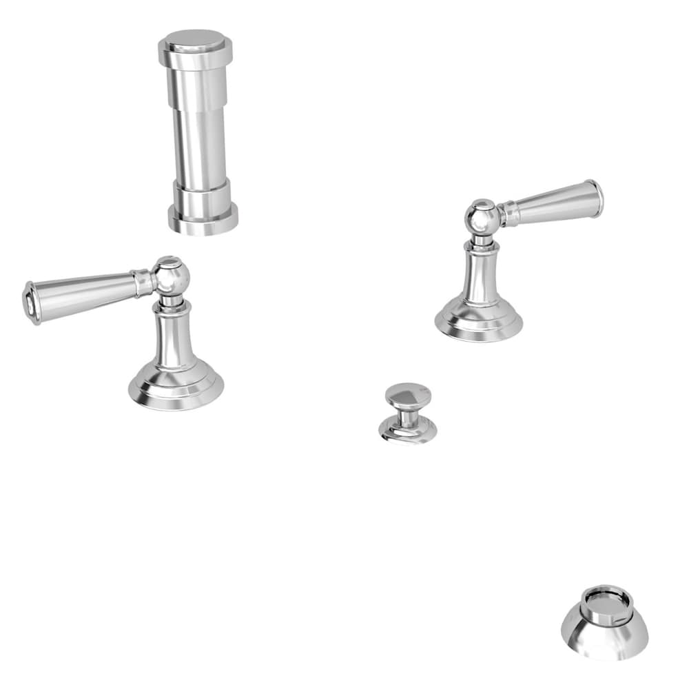 Double Handle Widespread Bidet Faucet with Vacuum Breaker and Metal Lever Handles from the Aylesbury and Jacobean Collections