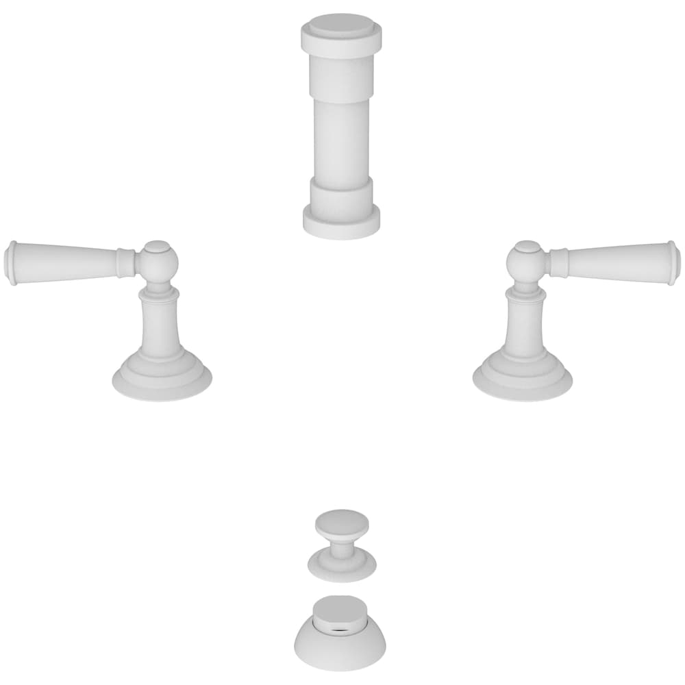 Double Handle Widespread Bidet Faucet with Vacuum Breaker and Metal Lever Handles from the Aylesbury and Jacobean Collections