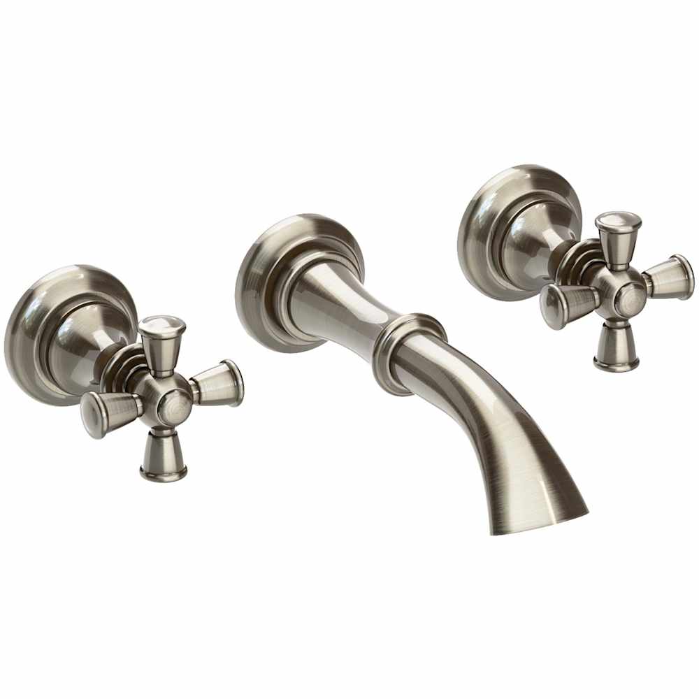 Sutton 1.2 GPM Wall Mounted Widespread Bathroom Faucet
