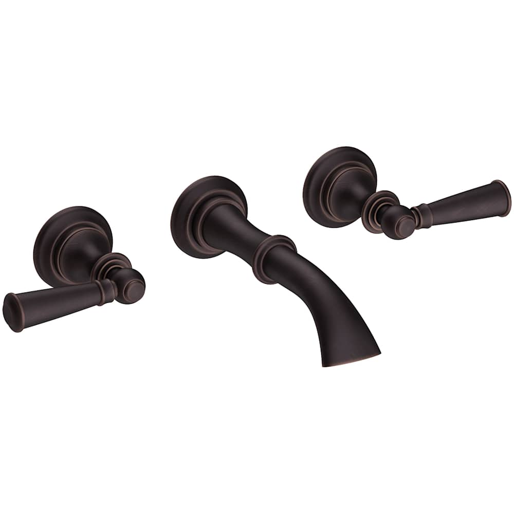 Sutton 1.2 GPM Wall Mounted Widespread Bathroom Faucet