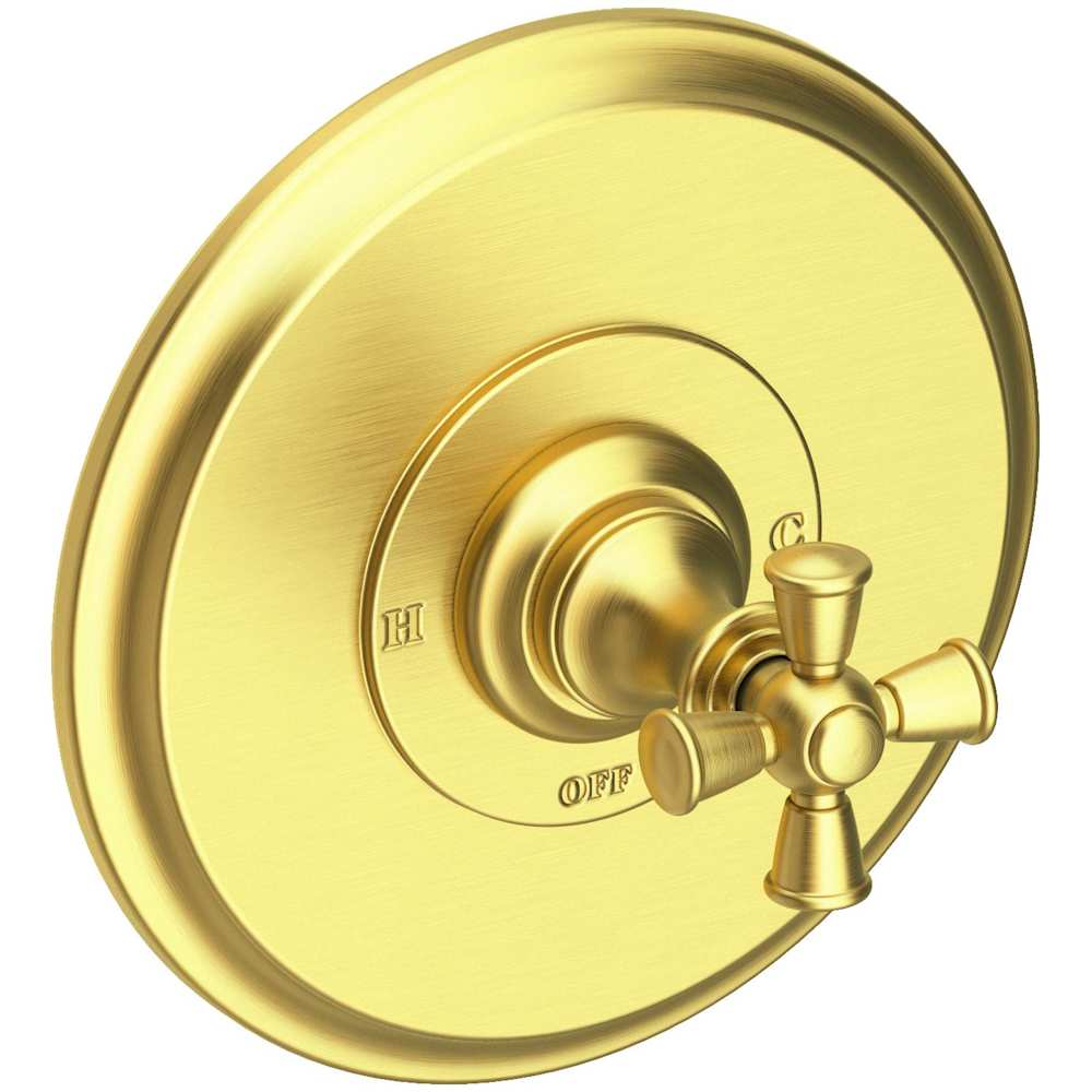 Single Handle Shower Valve Trim with Metal Cross Handle Less Shower Head from the Sutton Collection