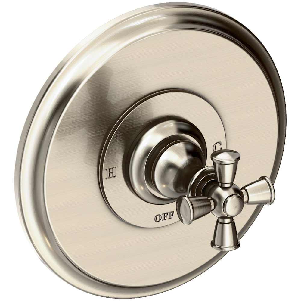 Single Handle Shower Valve Trim with Metal Cross Handle Less Shower Head from the Sutton Collection