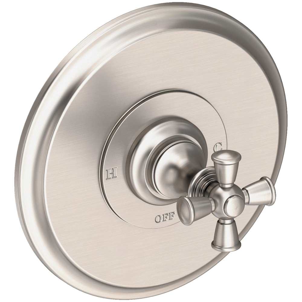 Single Handle Shower Valve Trim with Metal Cross Handle Less Shower Head from the Sutton Collection