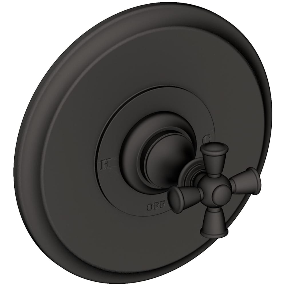 Single Handle Shower Valve Trim with Metal Cross Handle Less Shower Head from the Sutton Collection