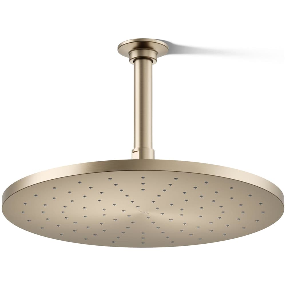 Contemporary Round 12" Single Function 2.5 GPM Rainhead with MasterClean Sprayface and Katalyst Air-Induction Technology