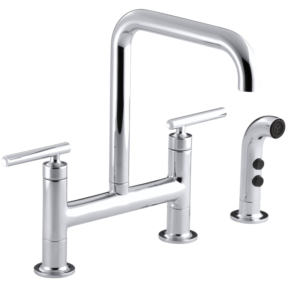 Purist 1.5 GPM Widespread Bridge Kitchen Faucet