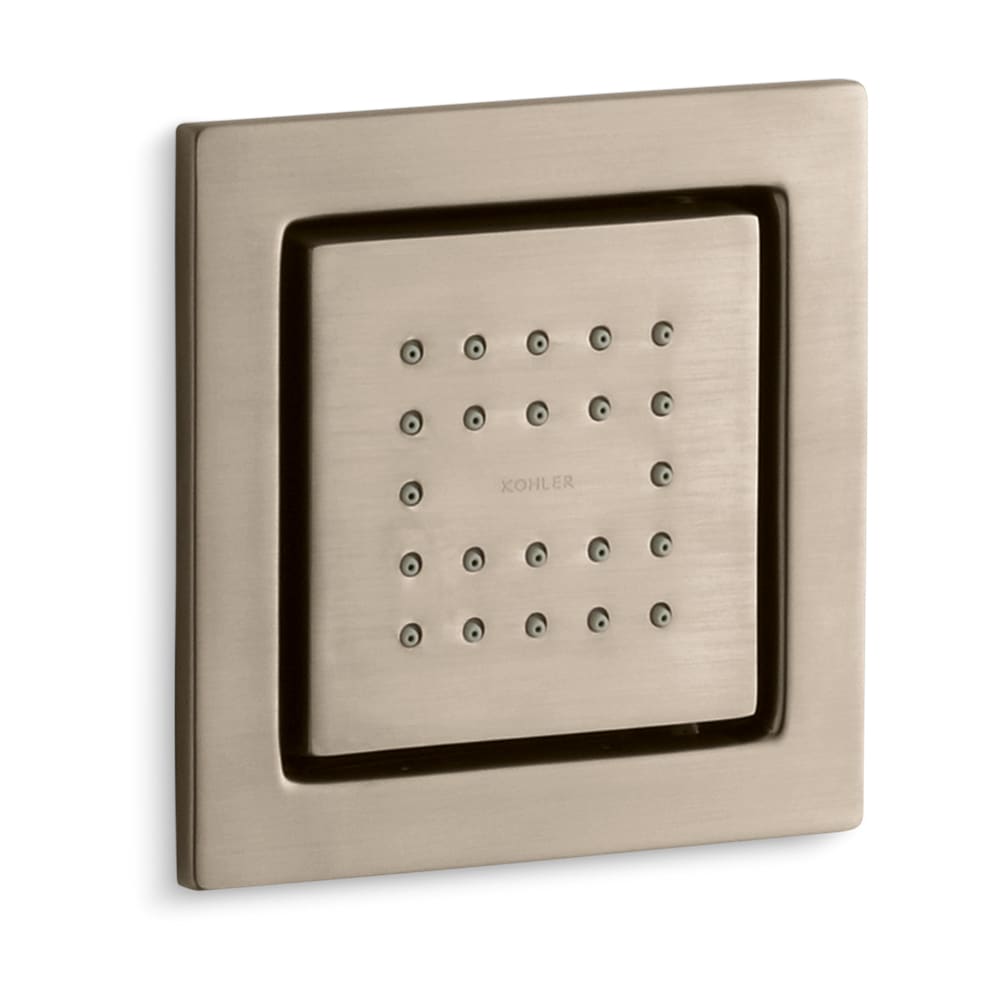 WaterTile Square Single Square Metal Body Spray – with 22 Rubber Spray Nozzles