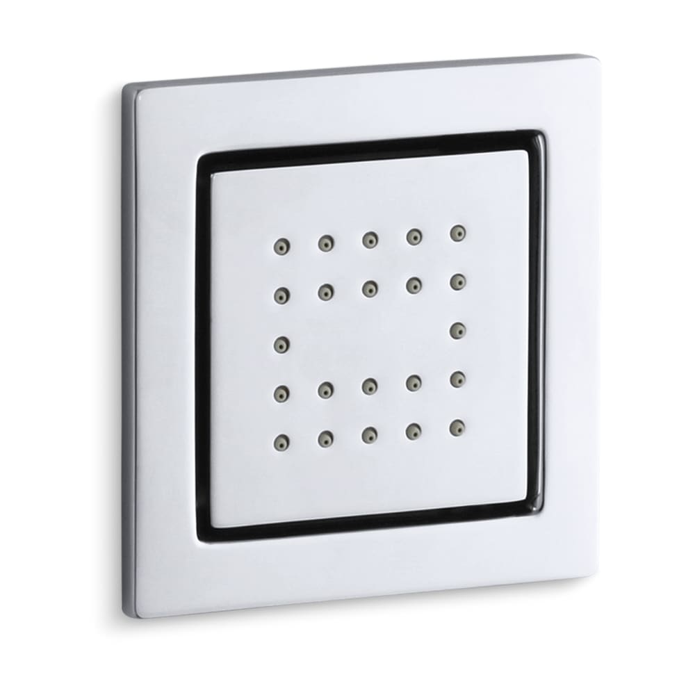 WaterTile Square Single Square Metal Body Spray – with 22 Rubber Spray Nozzles
