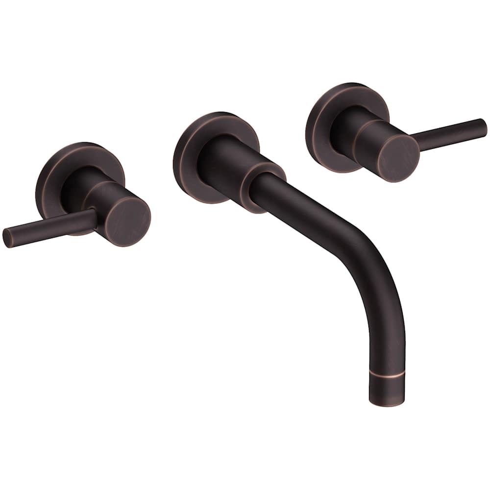 East Linear 1.2 GPM Wall Mounted Widespread Bathroom Faucet