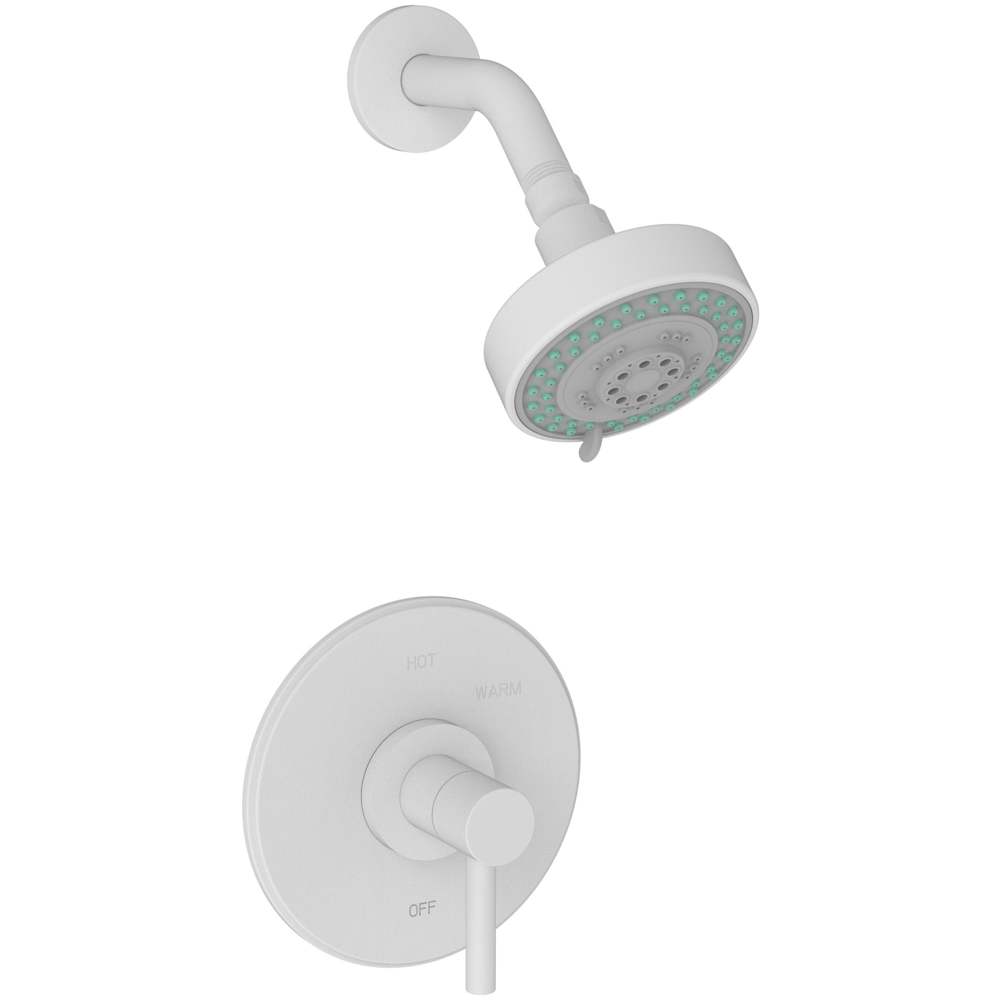 East Linear Single Handle Pressure Balanced Shower Trim Only with Metal Lever Handle, Less Valve