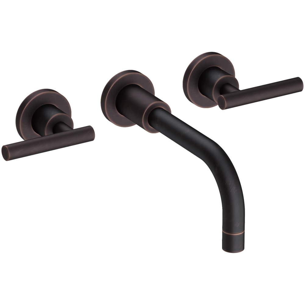 East Linear 1.2 GPM Wall Mounted Widespread Bathroom Faucet