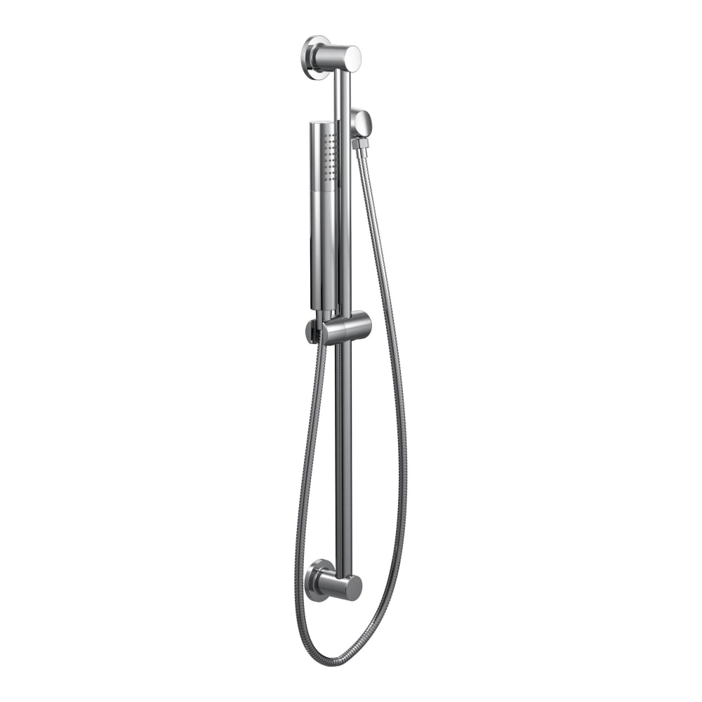 Moen Single Function Hand Shower Package with Hose and Slide Bar Included from the Level Collection Chrome