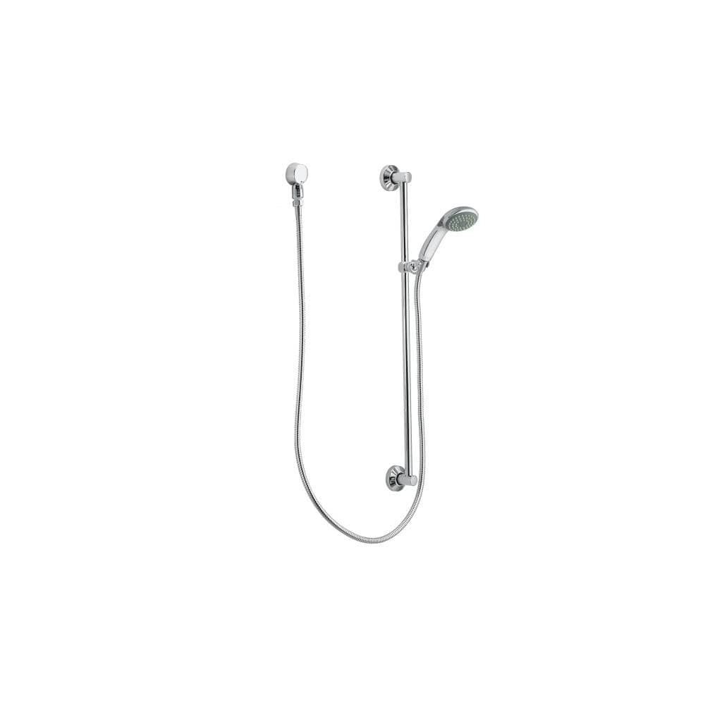 Moen Single Function Hand Shower Package with Hose and Slide Bar Included from the M-DURA Collection Chrome