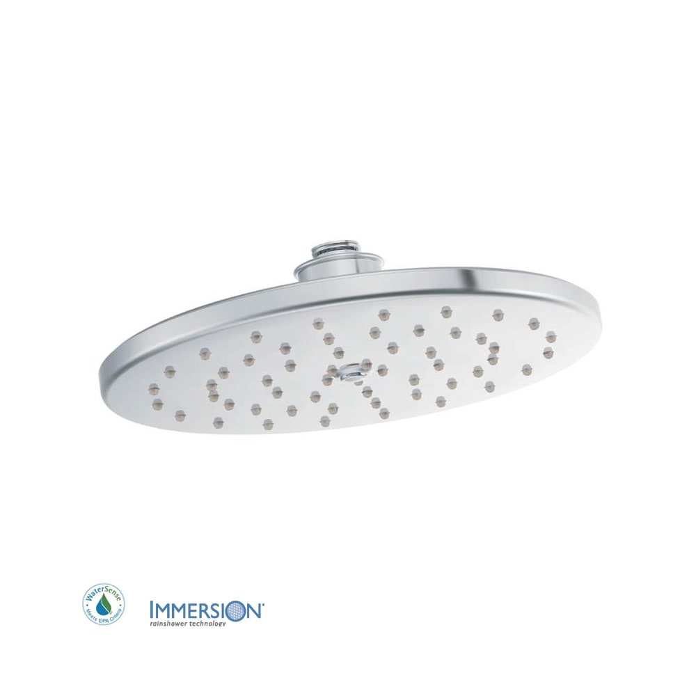 Moen 10" Rainshower Shower Head with 1.75 GPM Flow Rate from the Waterhill Collection Chrome