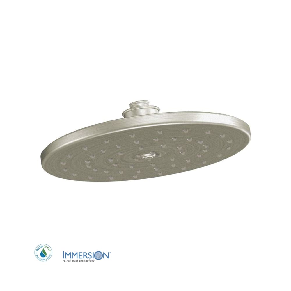 Moen 10" Rainshower Shower Head with 1.75 GPM Flow Rate from the Waterhill Collection Brushed Nickel