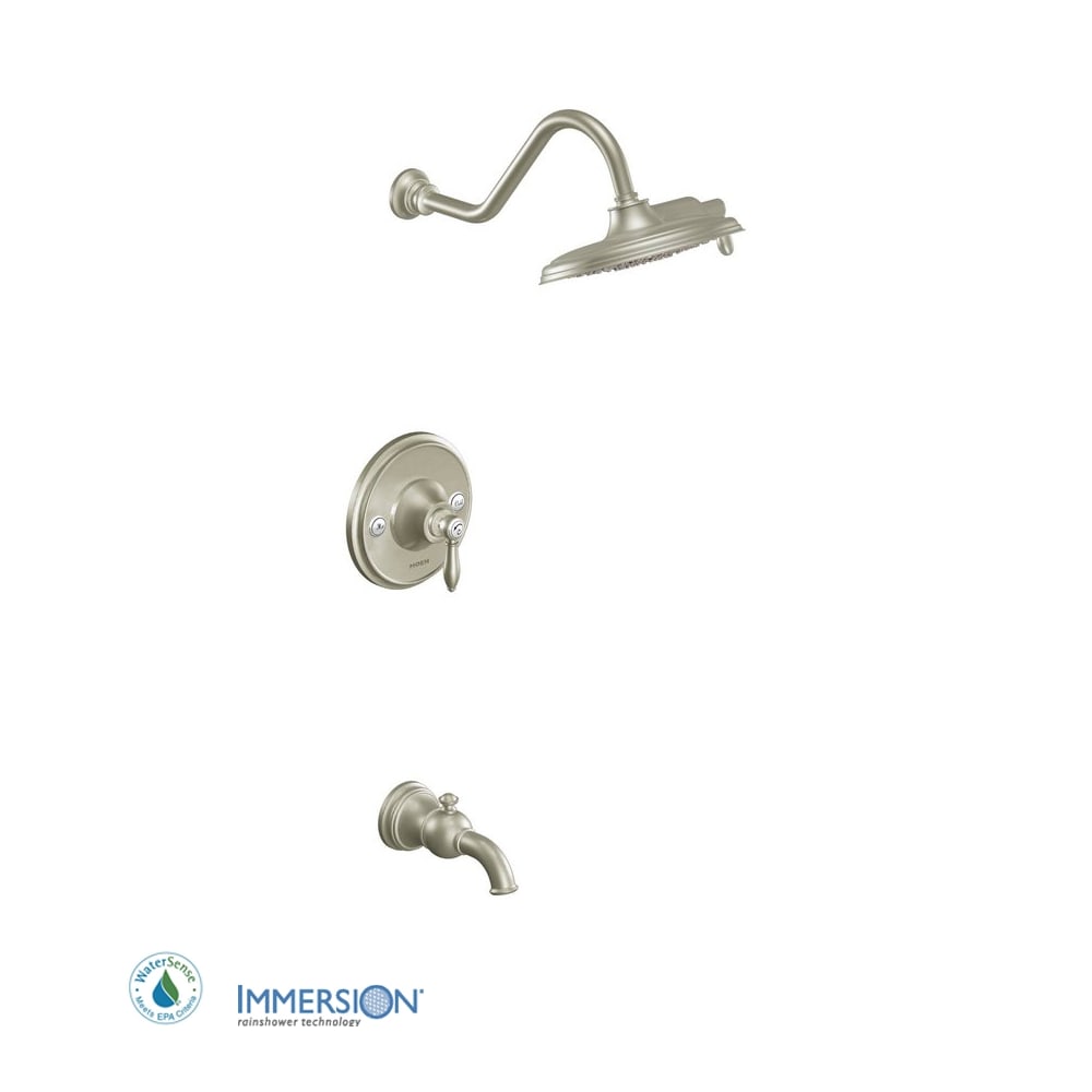 Moen Fina 1.75 GPM Eco-Performance Rainshower Shower Head with Immersion Technology Matte Black
