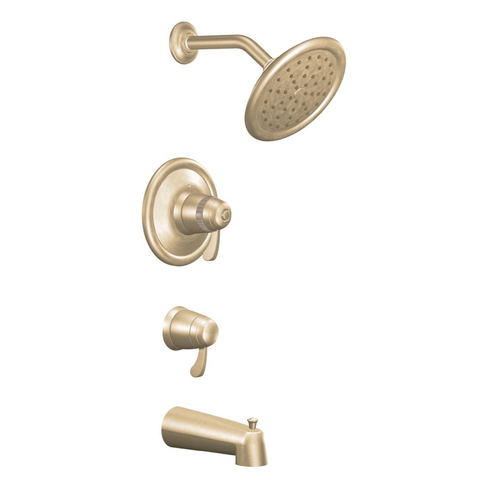 Moen 1.75 GPM Single Function Eco-Performance Hand Shower Package with Adjustable Slide Bar and Hose Brushed Nickel