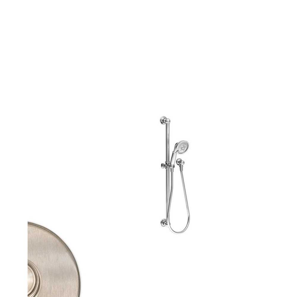 Ithaca Multi-Function Hand Shower Package with Slide Bar, Hose and Wall Supply Included