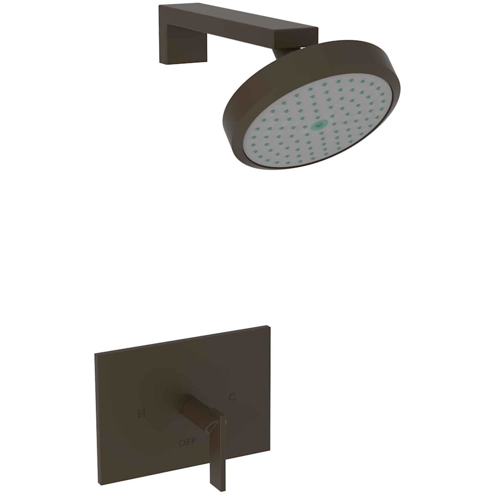 Metro Single Handle Shower Trim with Shower Head and a Metal Lever Handle